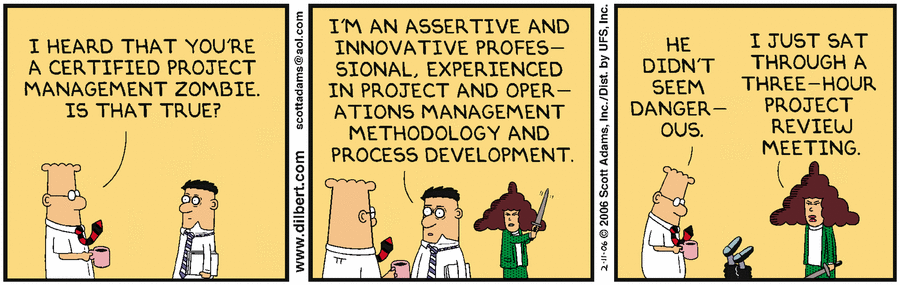 Overthinking quality with Dilbert